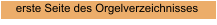 erste Seite des Orgelverzeichnisses