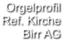 Orgelprofil  Ref. Kirche Birr AG
