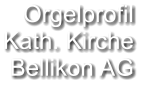 Orgelprofil  Kath. Kirche Bellikon AG