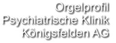 Orgelprofil  Psychiatrische Klinik Königsfelden AG