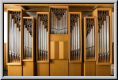 Orgel 1966, Prospektansicht auf der Empore (ohne Rückpositiv).