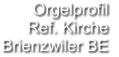 Orgelprofil  Ref. Kirche Brienzwiler BE