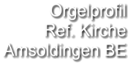 Orgelprofil  Ref. Kirche  Amsoldingen BE