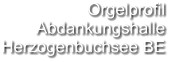 Orgelprofil  Abdankungshalle Herzogenbuchsee BE