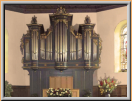 Orgel in früherer, grün/blauer Fassung