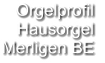 Orgelprofil  Hausorgel Merligen BE