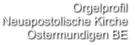 Orgelprofil  Neuapostolische Kirche Ostermundigen BE