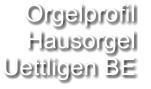 Orgelprofil  Hausorgel Uettligen BE