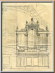 Prospektzeichnung Goll-Orgel 1893