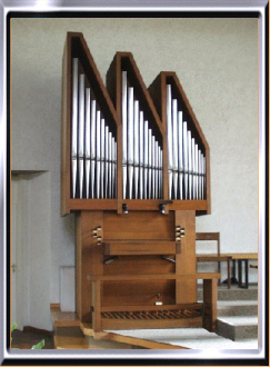 Wetter-Orgel im Pfarreizentrum  in Füllinsdorf, 1969