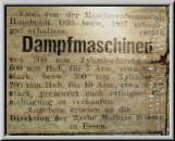 Zeitungsausschnitt im Balginnern von der 1893 gegründeten Zeche Matthias Stinnes, Essen.