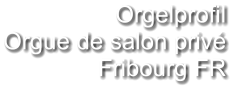 Orgelprofil  Orgue de salon privé Fribourg FR