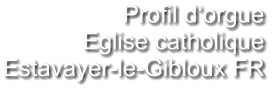 Profil d‘orgue Eglise catholique Estavayer-le-Gibloux FR