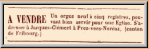 Petite annonce parue dans Le Chroniqueur du 11 novembre 1857