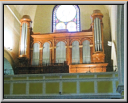 Vue latérale de l'orgue avant la rénovation de l'église en 2012