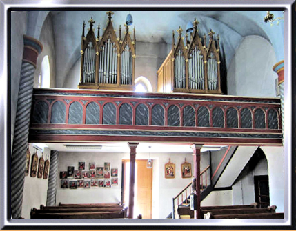 Brienz/Brinzauls GR, Kath. Kirche St. Calixtus, Orgel August Merklin 1904, 1P/9