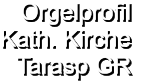 Orgelprofil  Kath. Kirche Tarasp GR