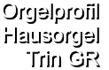 Orgelprofil  Hausorgel Trin GR