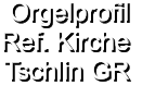 Orgelprofil  Ref. Kirche Tschlin GR