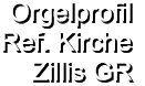 Orgelprofil  Ref. Kirche Zillis GR