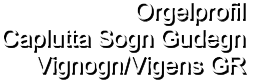 Orgelprofil  Caplutta Sogn Gudegn Vignogn/Vigens GR