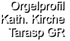 Orgelprofil  Kath. Kirche Tarasp GR