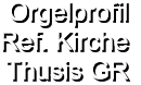 Orgelprofil  Ref. Kirche Thusis GR