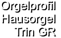 Orgelprofil  Hausorgel Trin GR