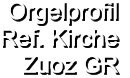 Orgelprofil  Ref. Kirche Zuoz GR