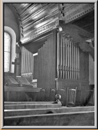 Orgel am ursprünglichen Standort In Leysin.