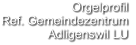 Orgelprofil  Ref. Gemeindezentrum Adligenswil LU