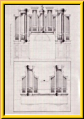 Prospektentwurf mit Rückpositiv, 1861, Kiene, Langenargen