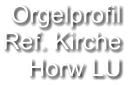 Orgelprofil  Ref. Kirche Horw LU