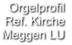 Orgelprofil  Ref. Kirche Meggen LU
