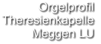 Orgelprofil  Theresienkapelle Meggen LU