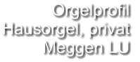 Orgelprofil  Hausorgel, privat Meggen LU