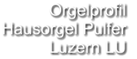 Orgelprofil  Hausorgel Pulfer  Luzern LU