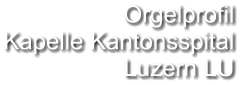 Orgelprofil  Kapelle Kantonsspital  Luzern LU