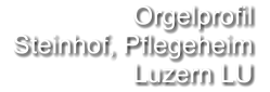 Orgelprofil   Steinhof, Pflegeheim Luzern LU