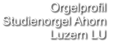 Orgelprofil  Studienorgel Ahorn  Luzern LU