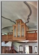 Empore mit Orgel von 2016