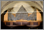 Samoëns F, orgue provenant du temple de l'Abeille de La Chaux-de-Fonds. Photo: Dominique Morisod, Collombey