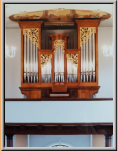 Orgel mit brauner Fassung, 1985