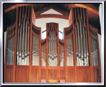 Oberriet SG, Kirche der Pius Bruderschaft, Orgel Mayer Feldkirch A 2008