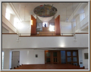 Die umgebaute Orgel in der Pfarrkirche von Bonstetten bei Augsburg (D)