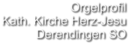 Orgelprofil  Kath. Kirche Herz-Jesu Derendingen SO