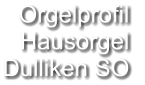 Orgelprofil  Hausorgel Dulliken SO