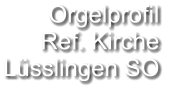 Orgelprofil  Ref. Kirche Lüsslingen SO