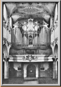 Bild Raumansicht von 1915 mit Orgel vor 1915.
