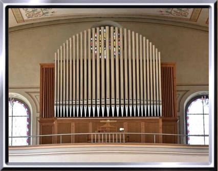 SZ Oberiberg, Kath. Kirche St. Johannes, Orgel Kuhn 1935;  Bildausschnitt Andreas Schmidt, Laufenburg D
